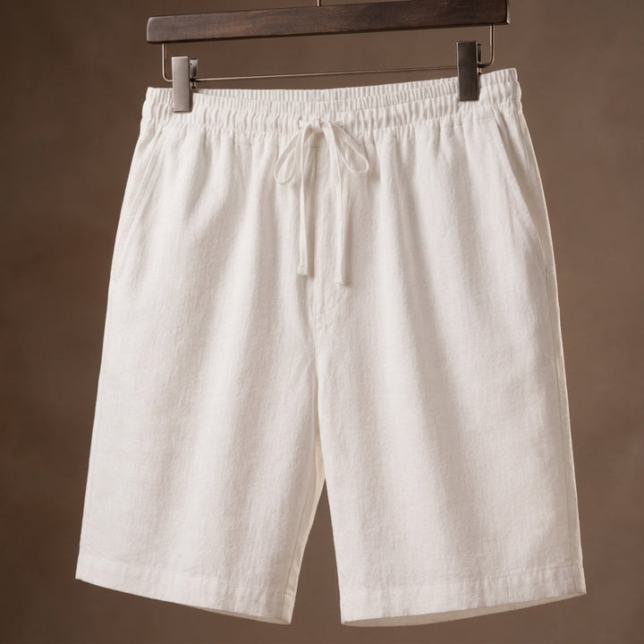 Cotton-Linen-Look Relaxed Shorts