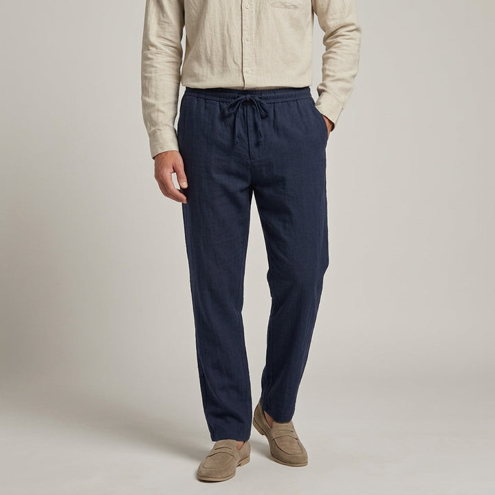 Relaxed Linen-Look Pants