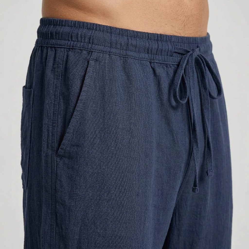 Relaxed Linen-Look Pants