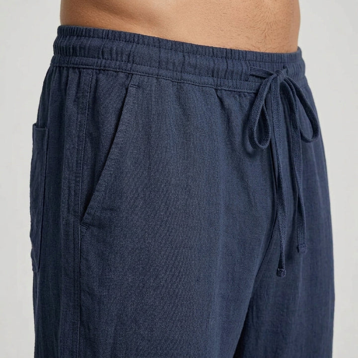 Relaxed Linen-Look Pants