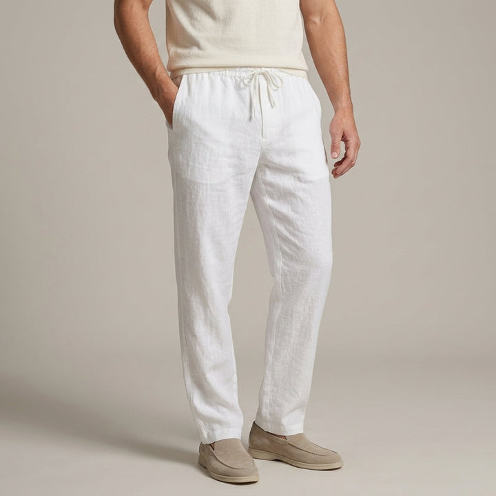 Relaxed Linen-Look Pants