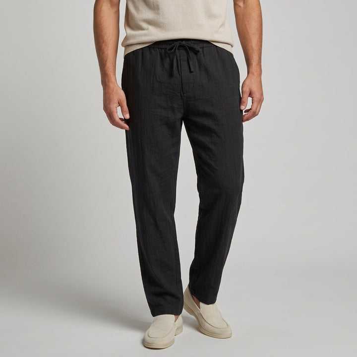Relaxed Linen-Look Pants