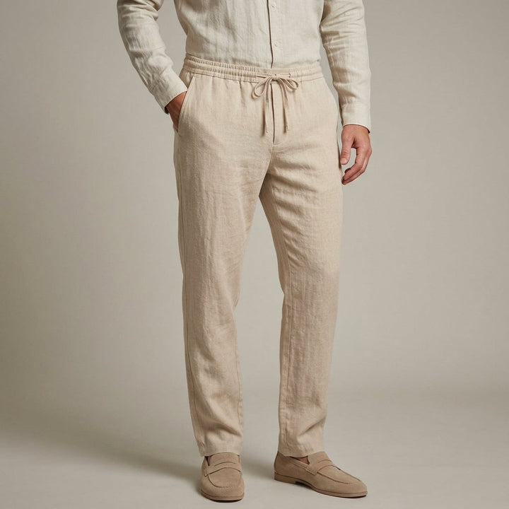 Relaxed Linen-Look Pants