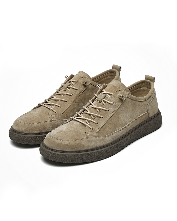 Brushed-Finish Low-Top Sneakers