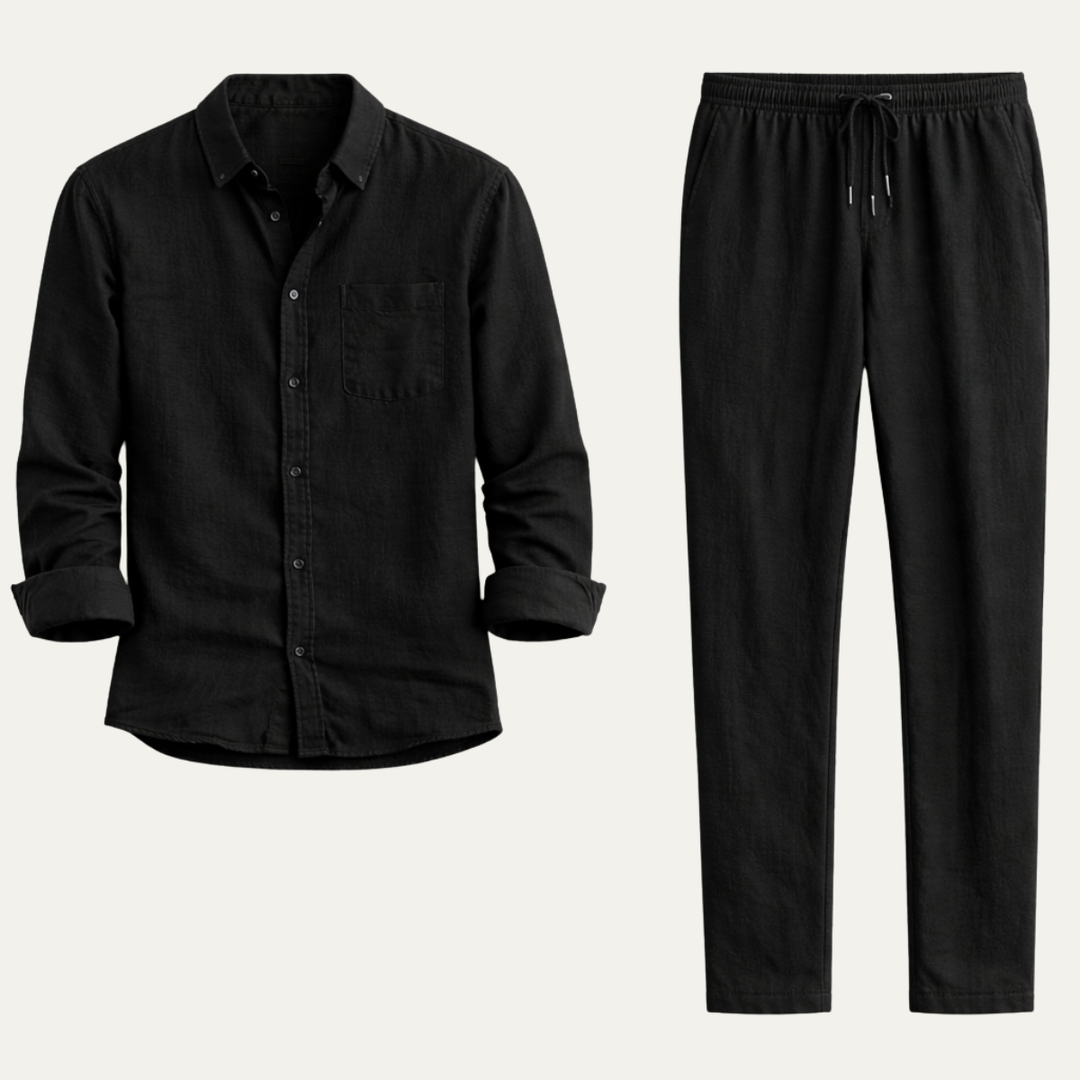 Relaxed Shirt and Trousers Set