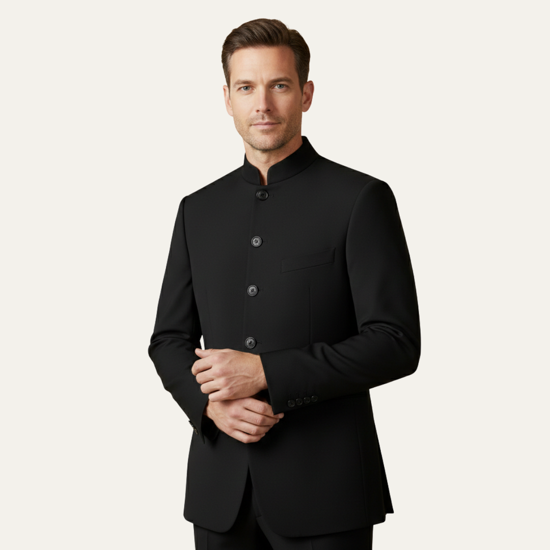 Stand Collar Slim Fit Blazer
