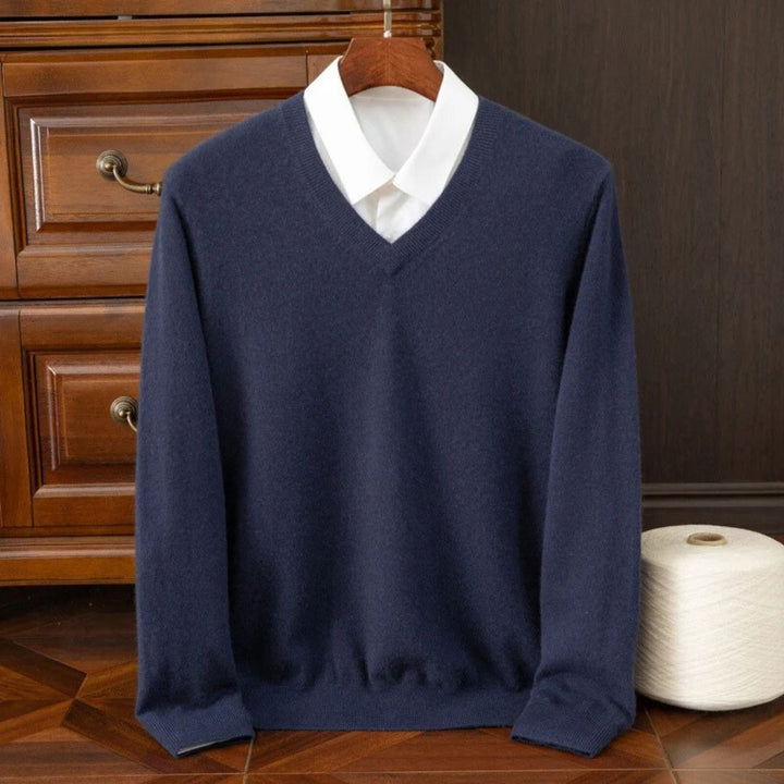 Merino-Look V-Neck Sweater