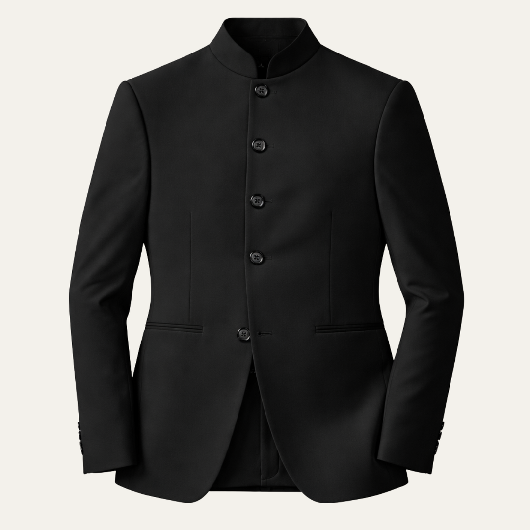 Stand Collar Slim Fit Blazer