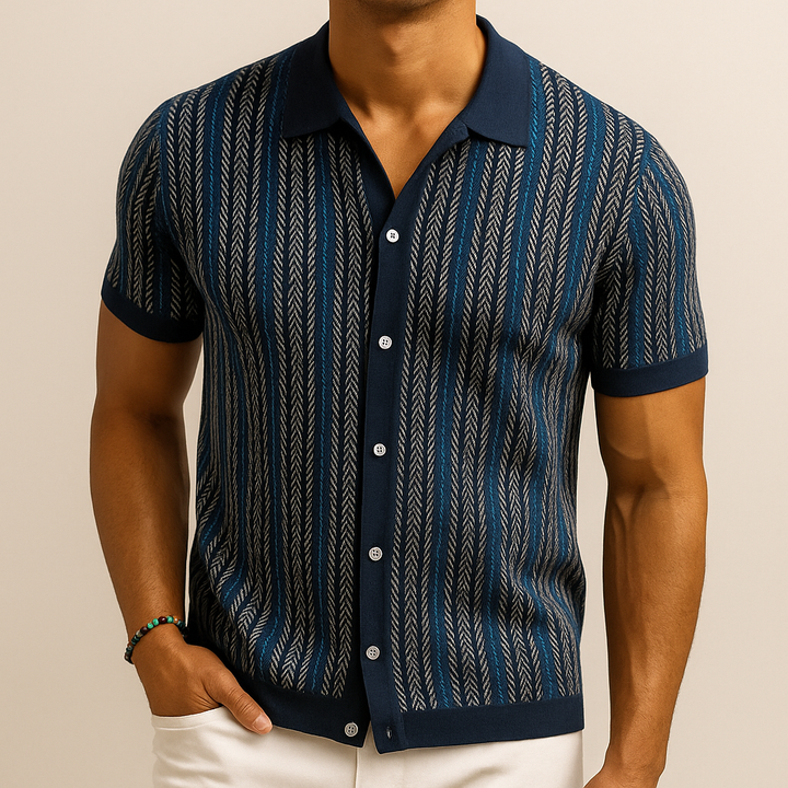 Herringbone Button-Down Shirt