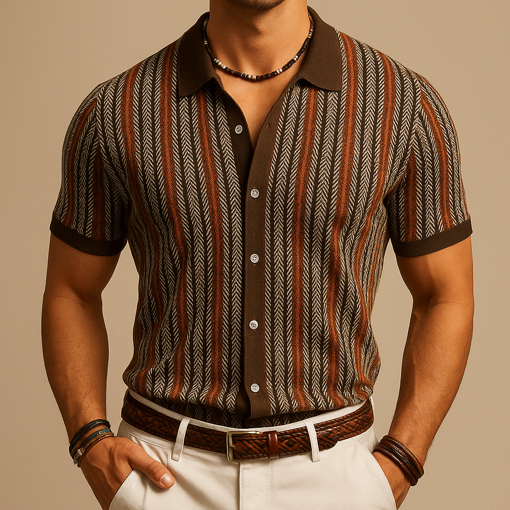 Herringbone Button-Down Shirt