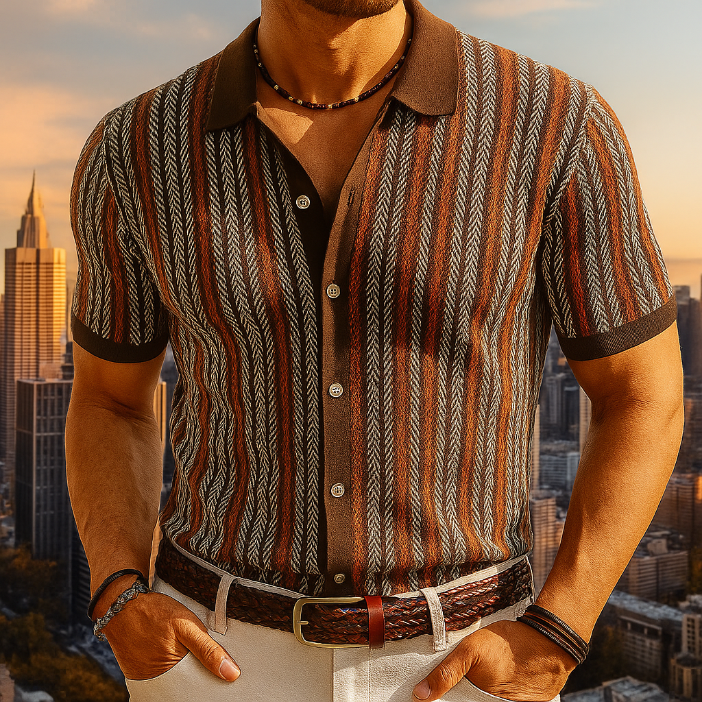 Herringbone Button-Down Shirt