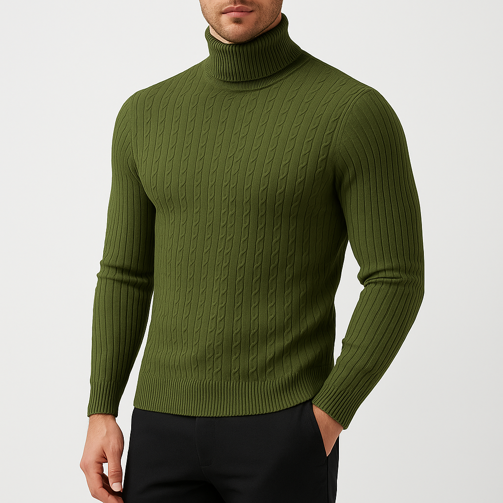 Men’s knit-blend Knit Turtleneck