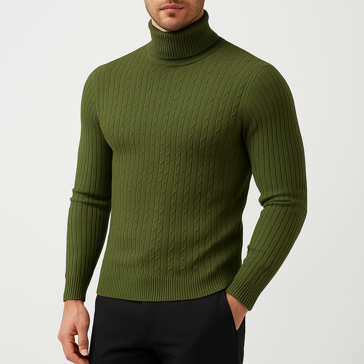 Men’s knit-blend Knit Turtleneck