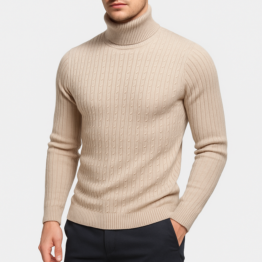 Men’s knit-blend Knit Turtleneck
