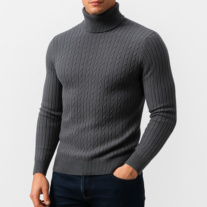 Men’s knit-blend Knit Turtleneck