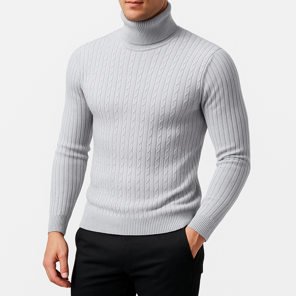 Men’s knit-blend Knit Turtleneck
