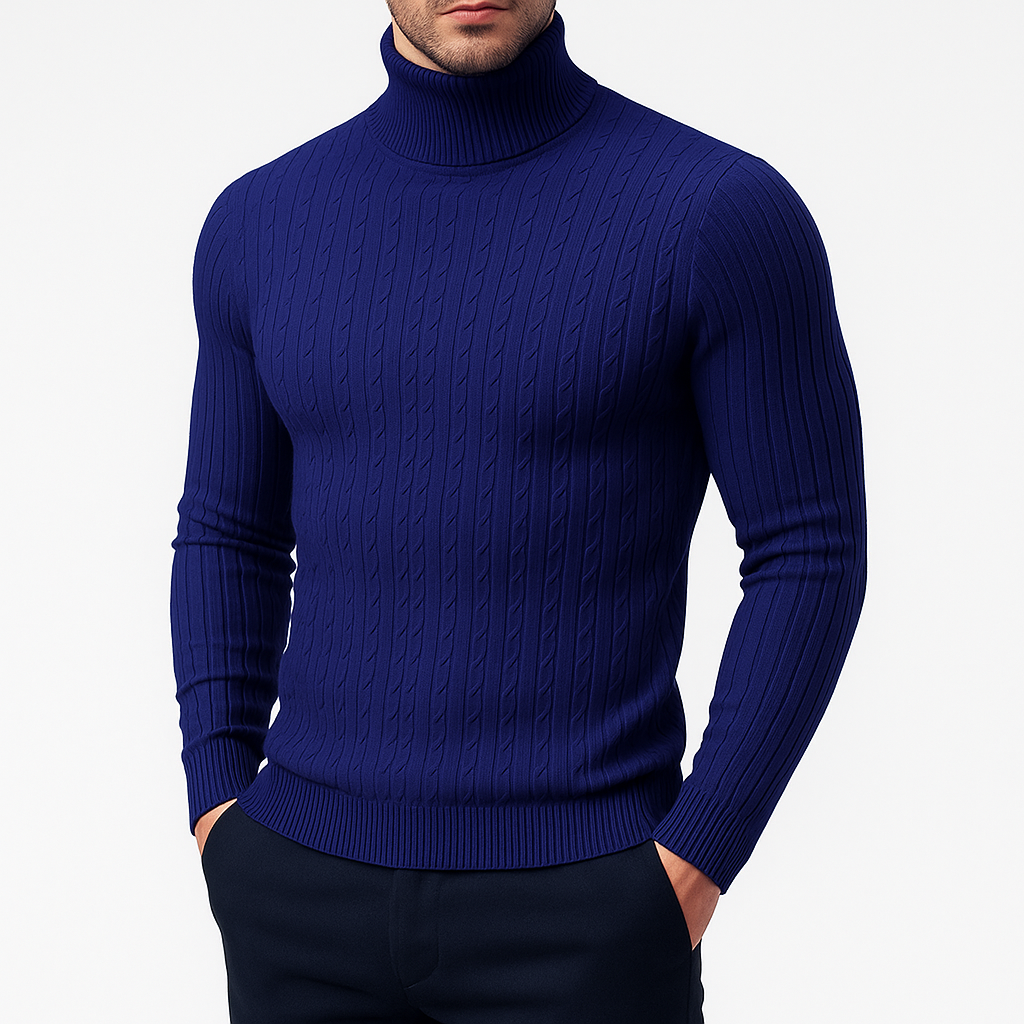Men’s knit-blend Knit Turtleneck