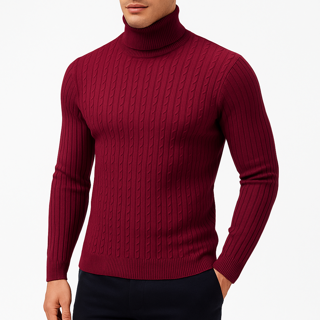 Men’s knit-blend Knit Turtleneck