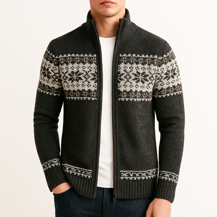 Men’s knit-blend Zip Cardigan