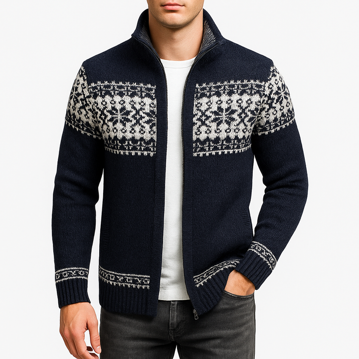 Men’s knit-blend Zip Cardigan