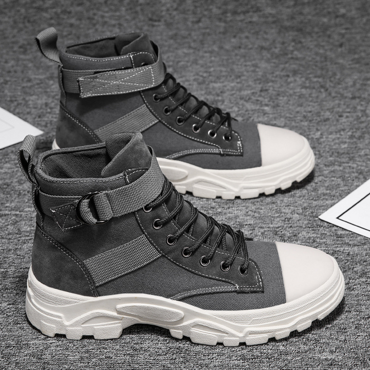 Rugged Strap Detail Boots
