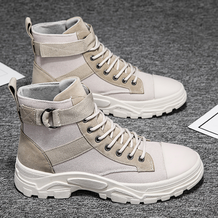 Rugged Strap Detail Boots