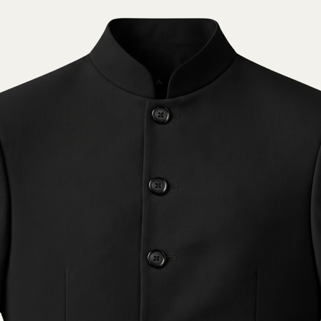 Stand Collar Slim Fit Blazer