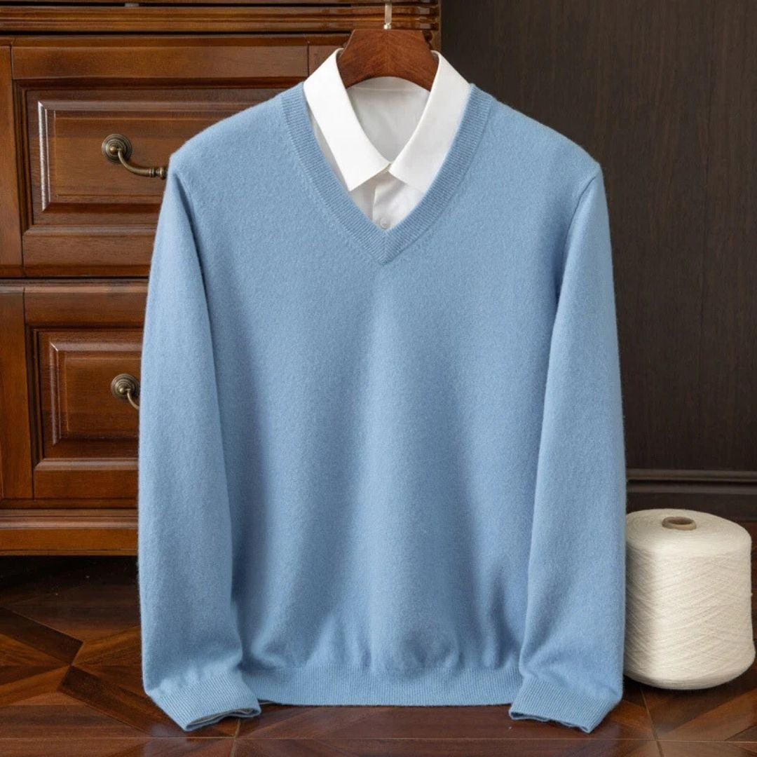 Merino-Look V-Neck Sweater