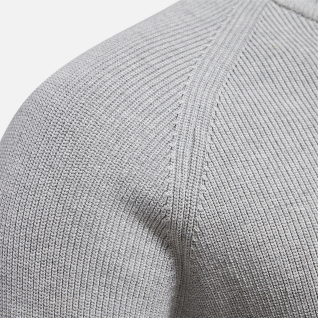 Men’s Textured Half-Zip Knit Sweater