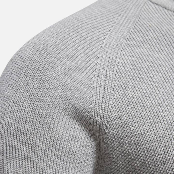 Men’s Textured Half-Zip Knit Sweater