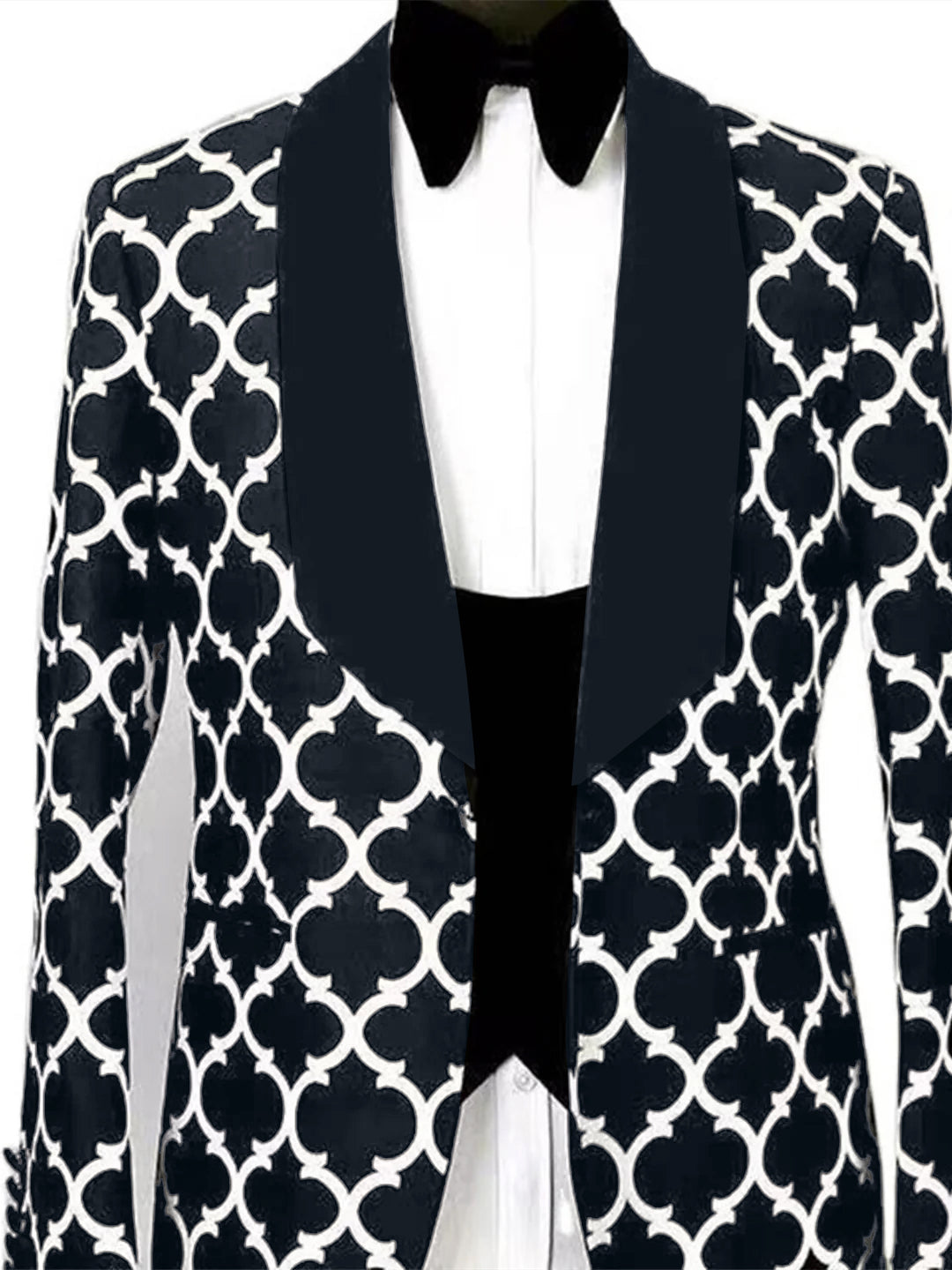 Patterned Blazer Formal Set