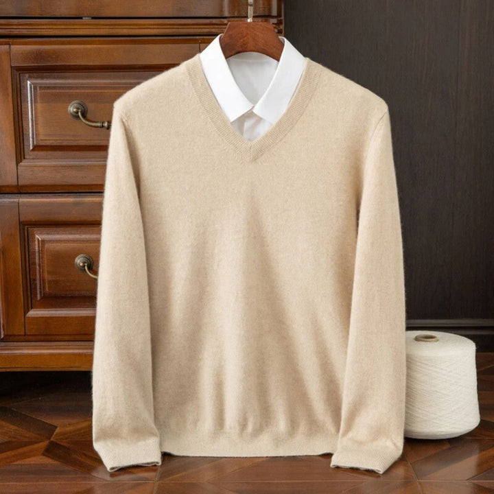 Merino-Look V-Neck Sweater
