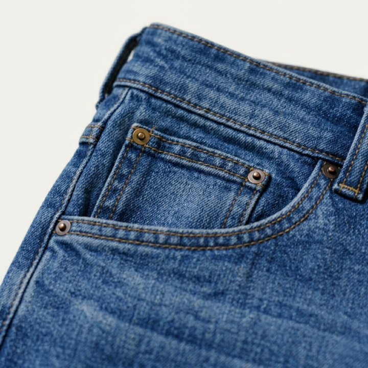 Multi-Pocket Denim Cargo Shorts