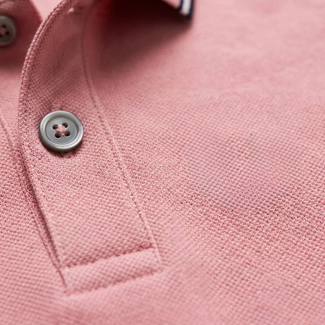 Clean Cotton-Feel Polo Shirt