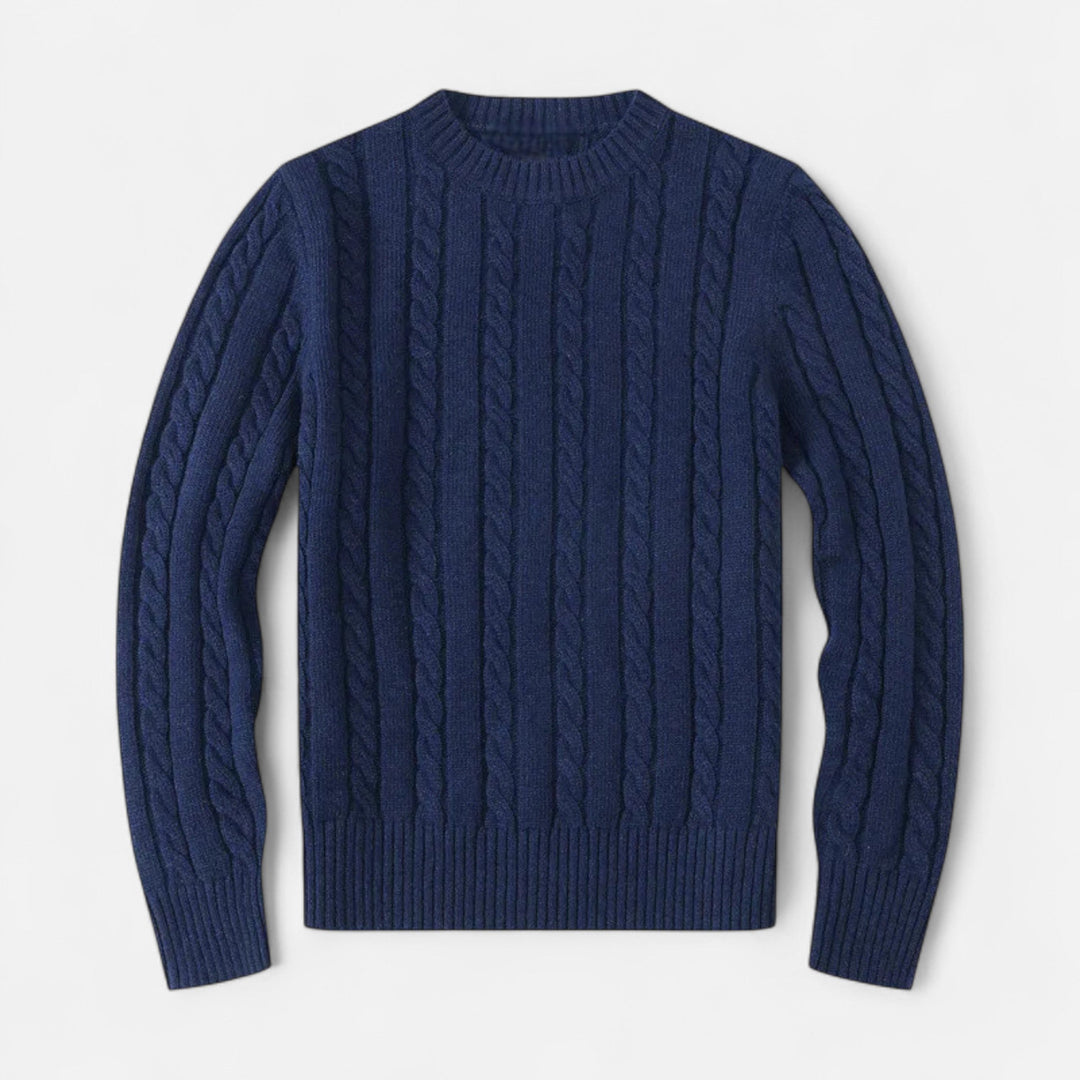 Men’s Round Neck Winter Knit Sweater