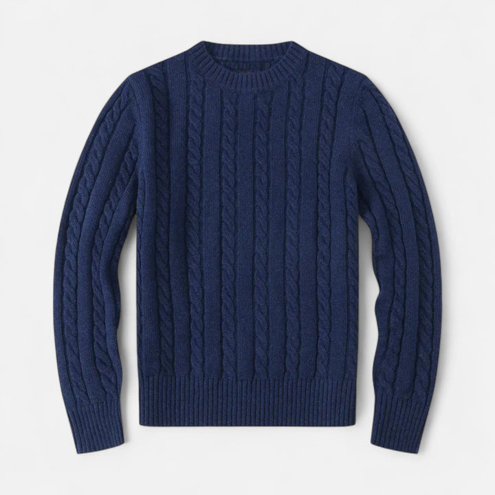 Men’s Round Neck Winter Knit Sweater