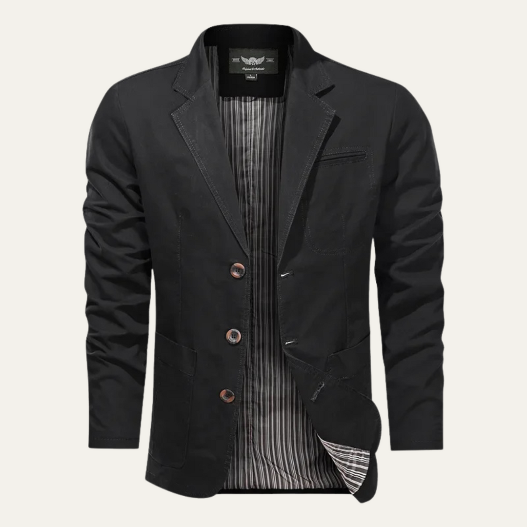 Lightweight Cotton-Feel Casual Blazer