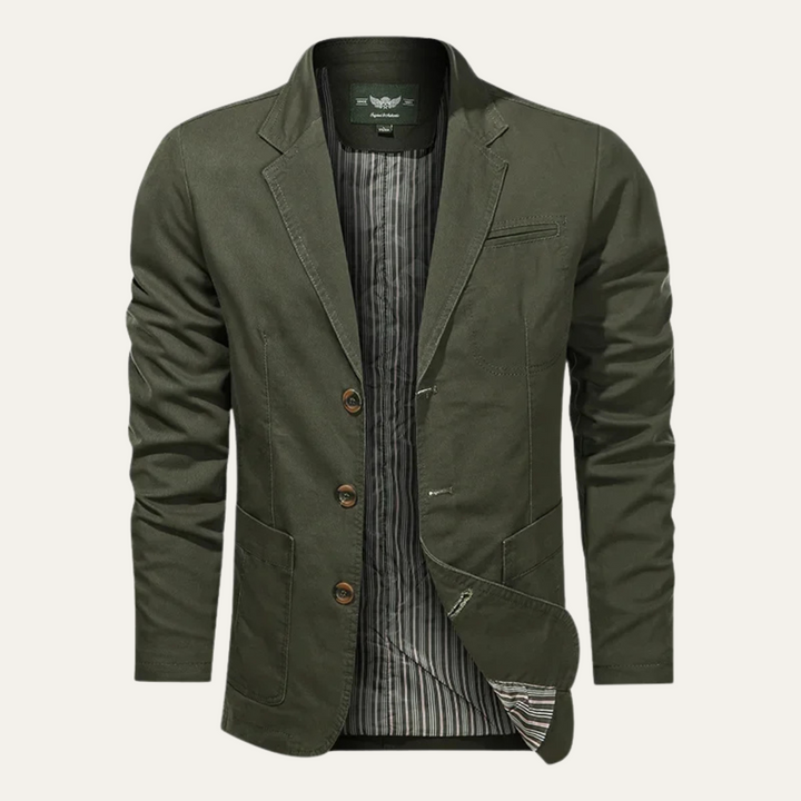 Lightweight Cotton-Feel Casual Blazer