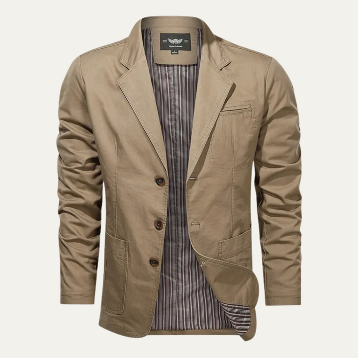 Lightweight Cotton-Feel Casual Blazer