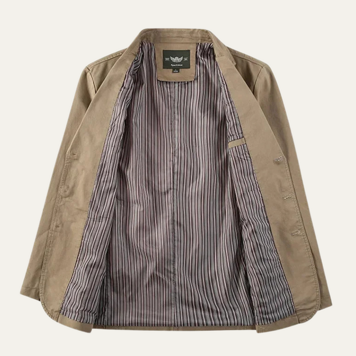 Lightweight Cotton-Feel Casual Blazer