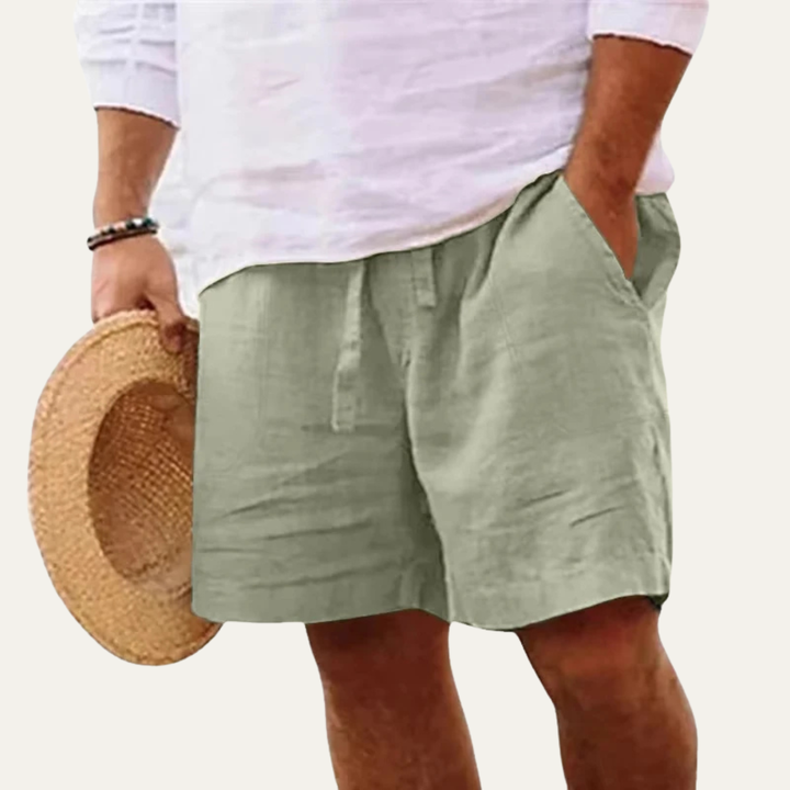 Lightweight Linen-Look Shorts