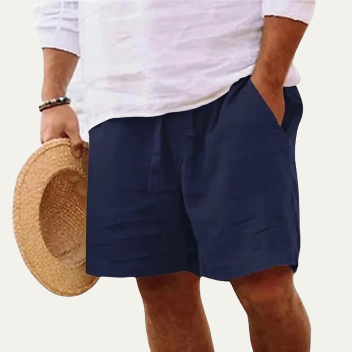 Lightweight Linen-Look Shorts