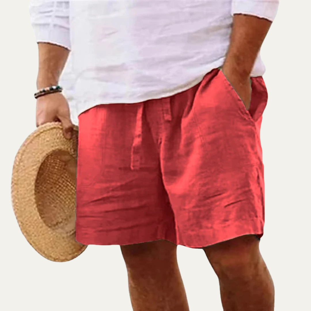 Lightweight Linen-Look Shorts