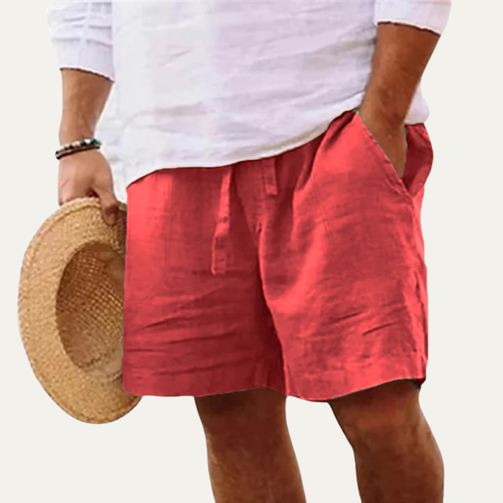 Lightweight Linen-Look Shorts