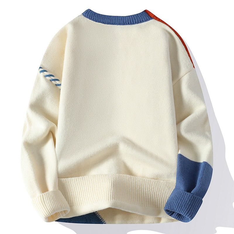 Men’s Contrast Stitch Knit Sweater