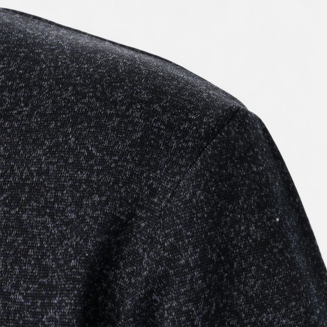 Men’s Stand Collar Button Knit Jumper