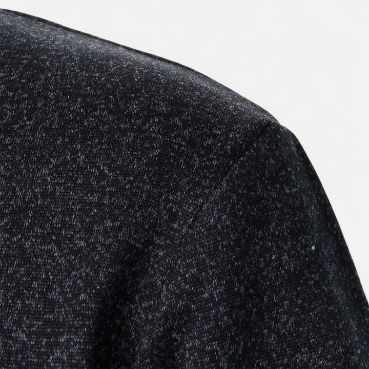 Men’s Stand Collar Button Knit Jumper
