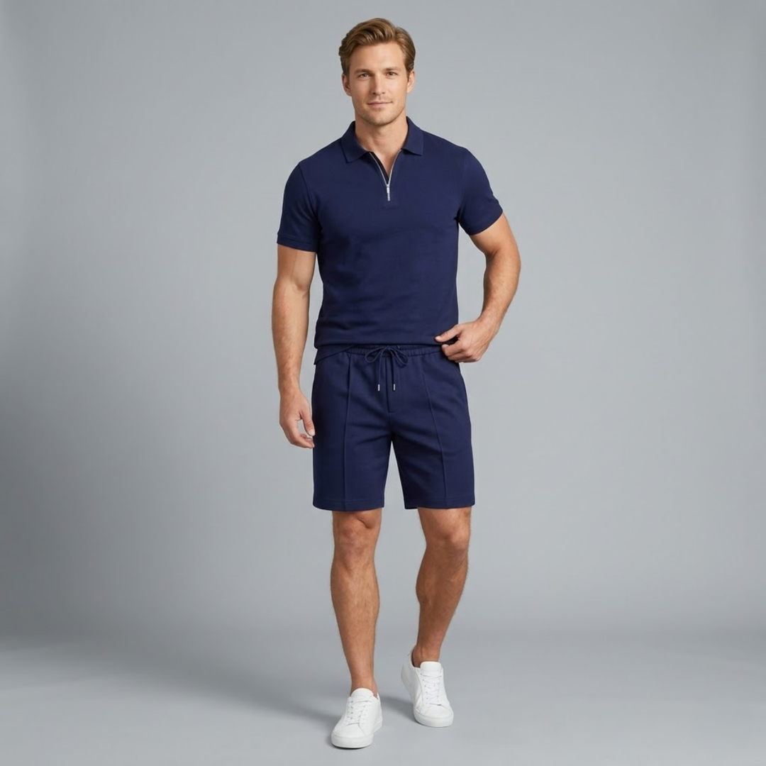 Polo Shirt and Shorts Set