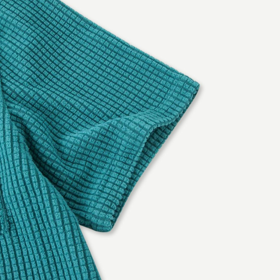 Relaxed Waffle-Knit Shirt