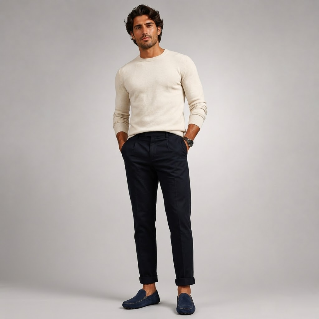 Suede-Look Slip-On Loafers